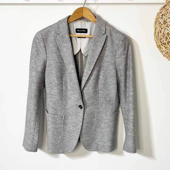 Massimo Dutti Wool Blend Blazer - Picture 2 of 6
